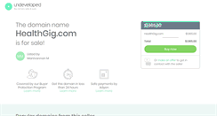 Desktop Screenshot of healthgig.com